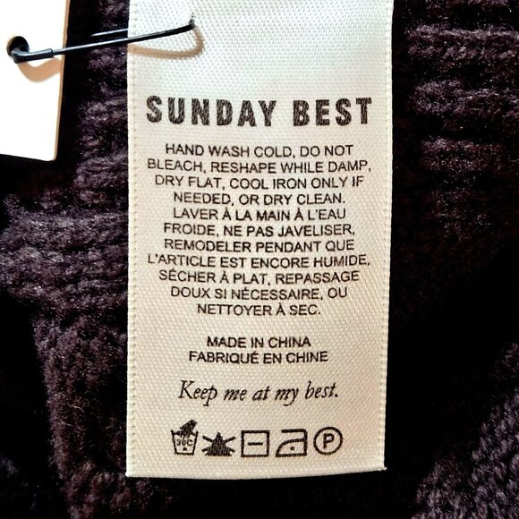 Aritzia Sunday Best Winston 3D look Sweater Vest Preppy Academia Merino Wool - Picture 7 of 15